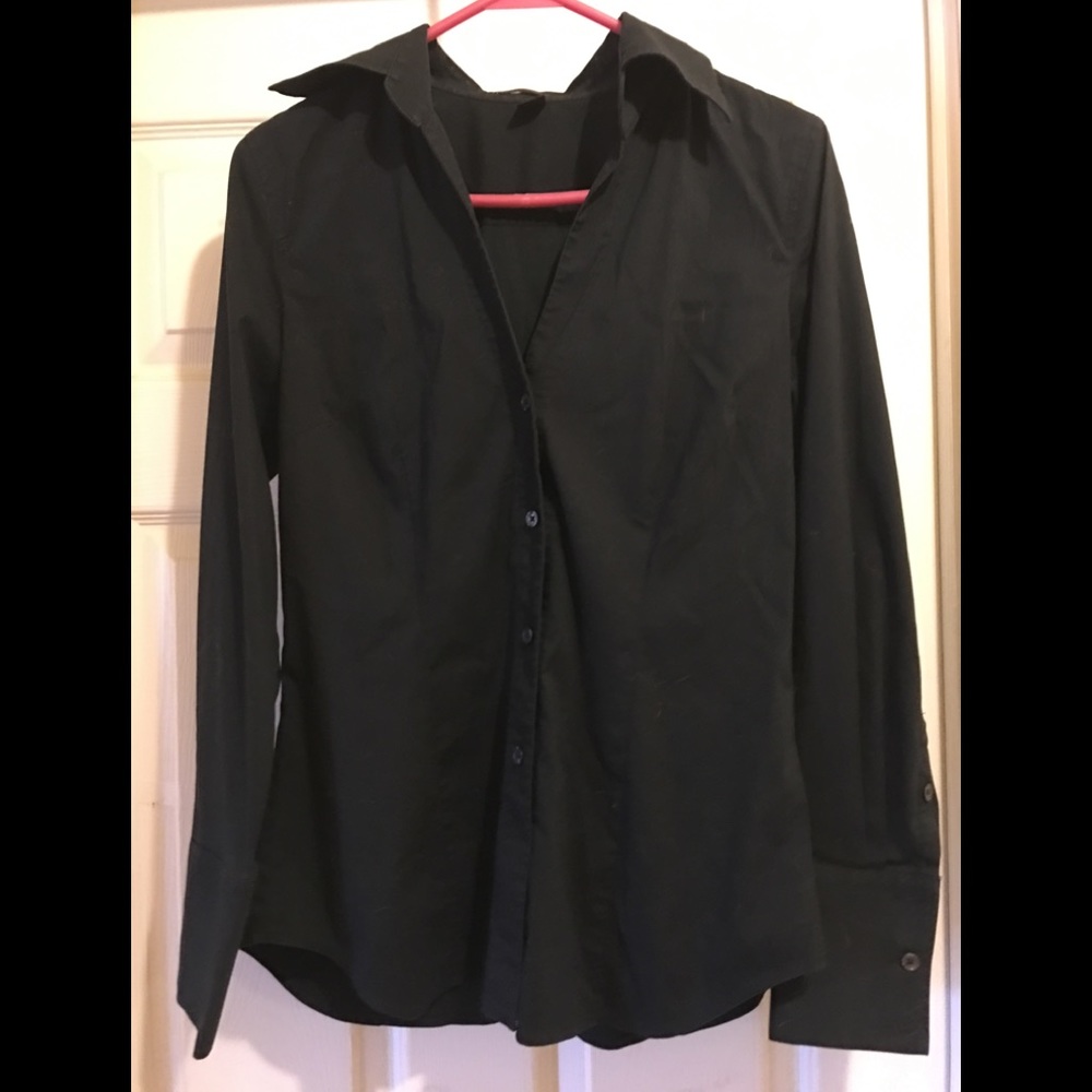 Black tailored Express cotton shirt